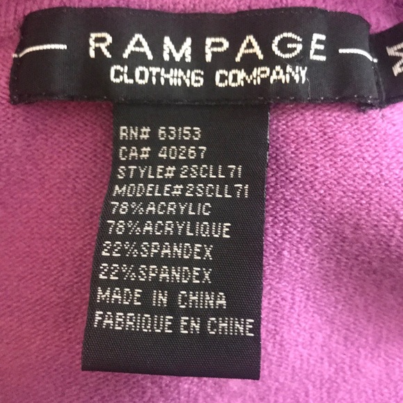 Rampage cropped sweater Purple size M - Picture 11 of 14